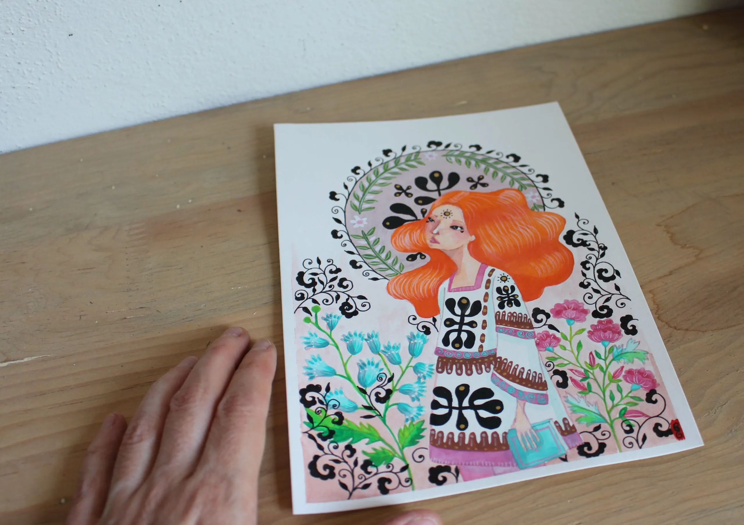 Dans mon jardin, peinture d’une allégorie d’un monde sous contrôle illusoire