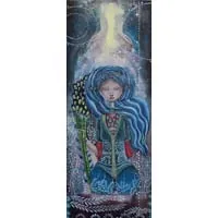 L’âme d’une guerrière, peinture femme